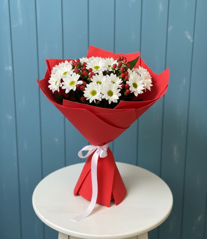 Букет цветов из: Хризантемы в Жешарте