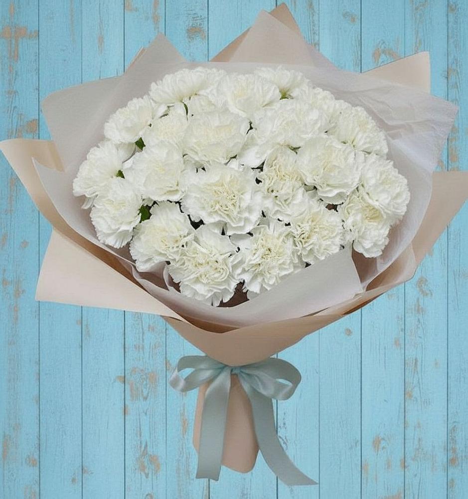 Букет цветов из: Гвоздики в Жешарте