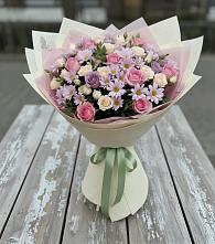 Букет цветов из:  Розы и Хризантемы в Жешарте