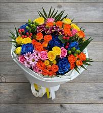 Букет цветов из:  Розы и Хризантемы в Жешарте