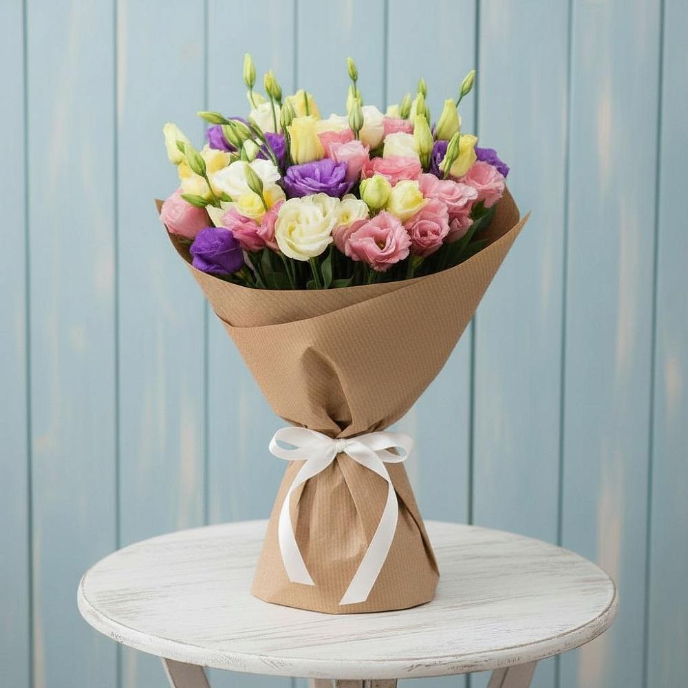 Букет цветов из: Лизиантусы в Жешарте