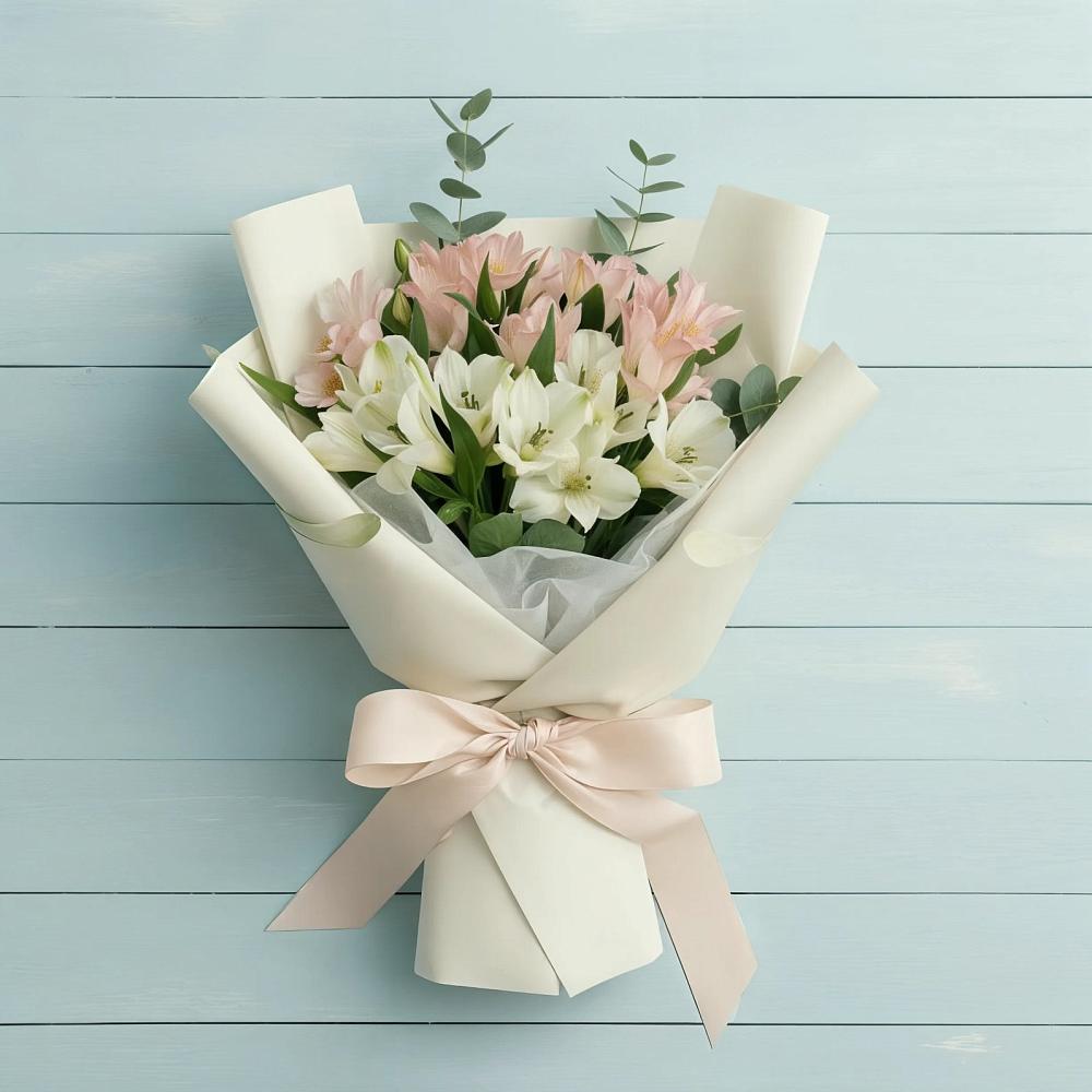 Букет цветов из: Альстромерии в Жешарте