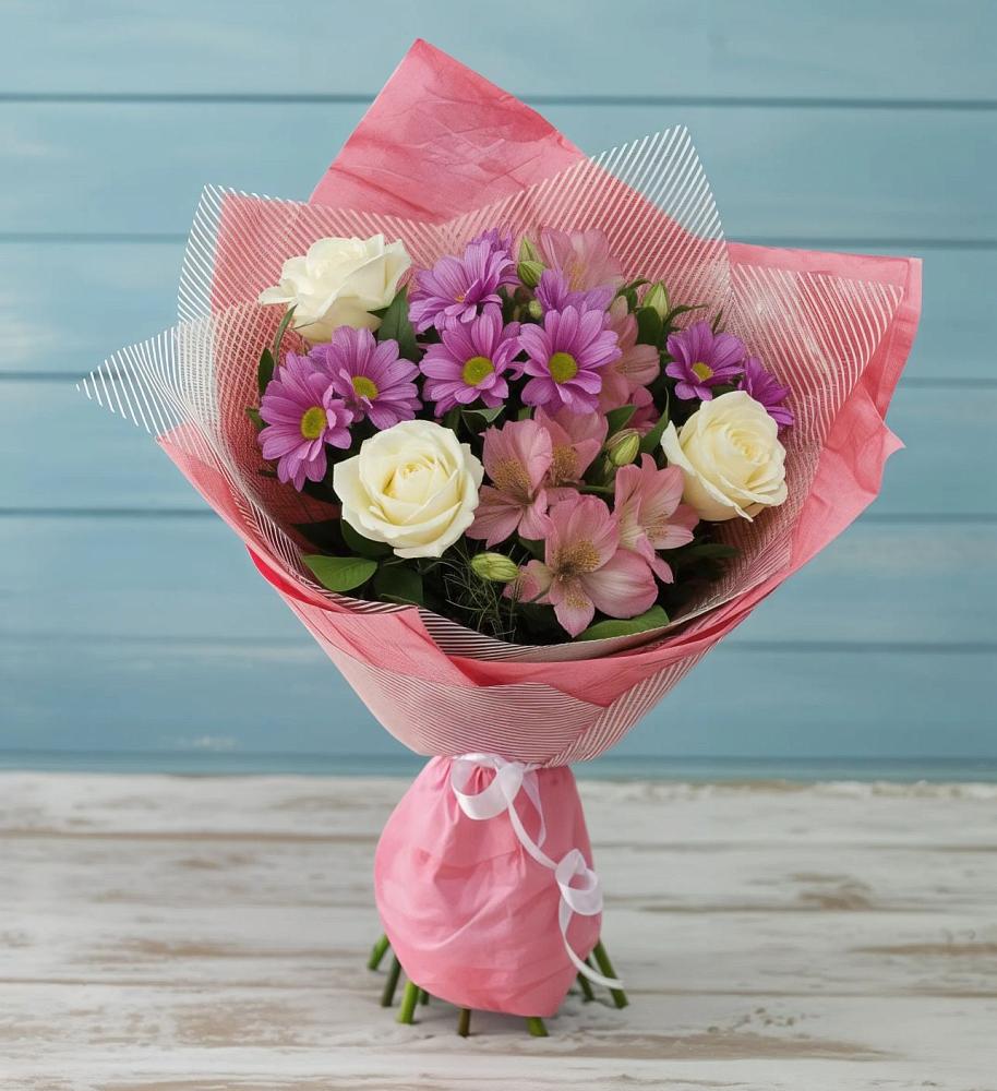 Букет цветов из: Герберы в Жешарте