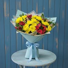 Букет цветов из:  Альстромерии и Хризантемы #REPLACE_PRED# Жешарте